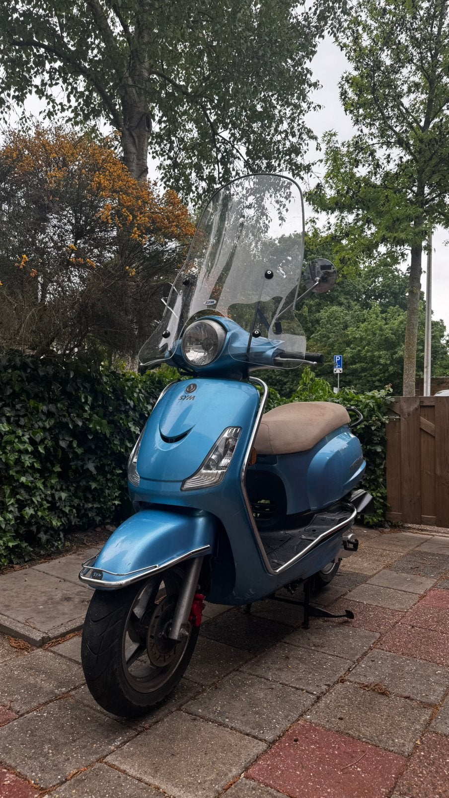 Sym fiddle 2. Geel kenteken, Fietsen en Brommers, Scooters | SYM, Ophalen, Maximaal 45 km/u, Zo goed als nieuw, Benzine