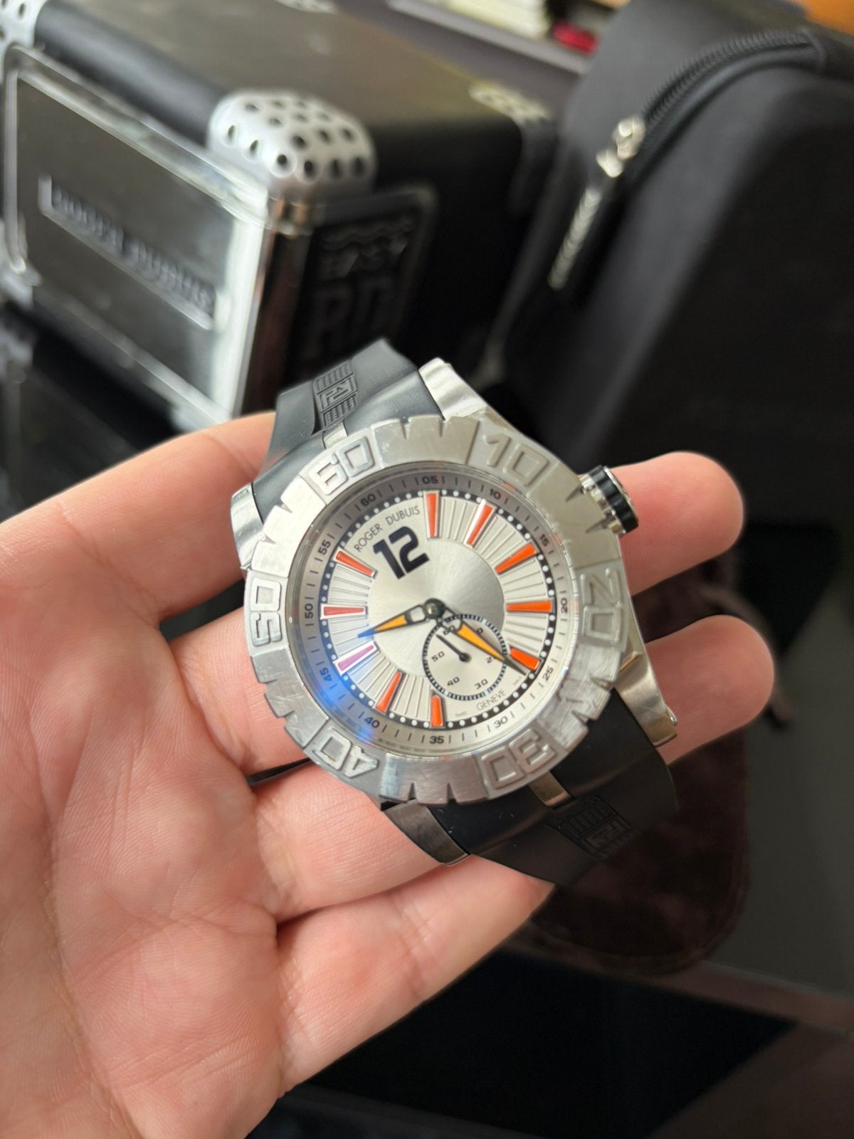Roger Dubuis Easy Diver - Automatic Steel & White Gold, Overige merken, Gebruikt, Verzenden, Polshorloge