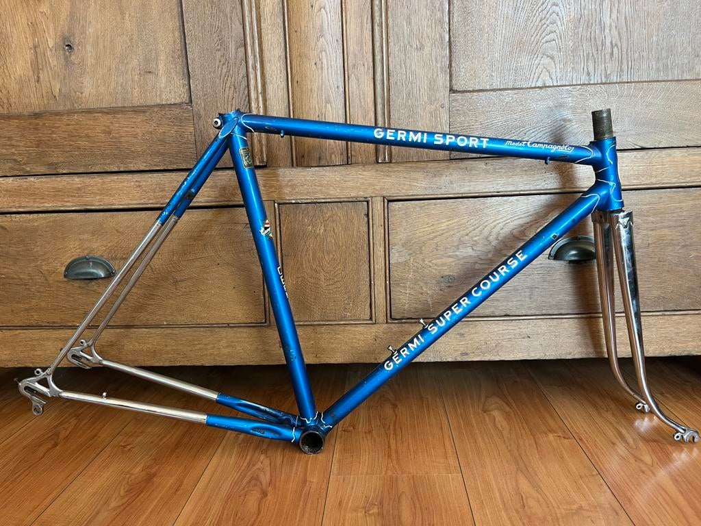 Vontage GERMI Super Course racefame Campagnolo, Fietsen en Brommers, Overige merken, Ophalen of Verzenden, Zo goed als nieuw, 57 tot 61 cm