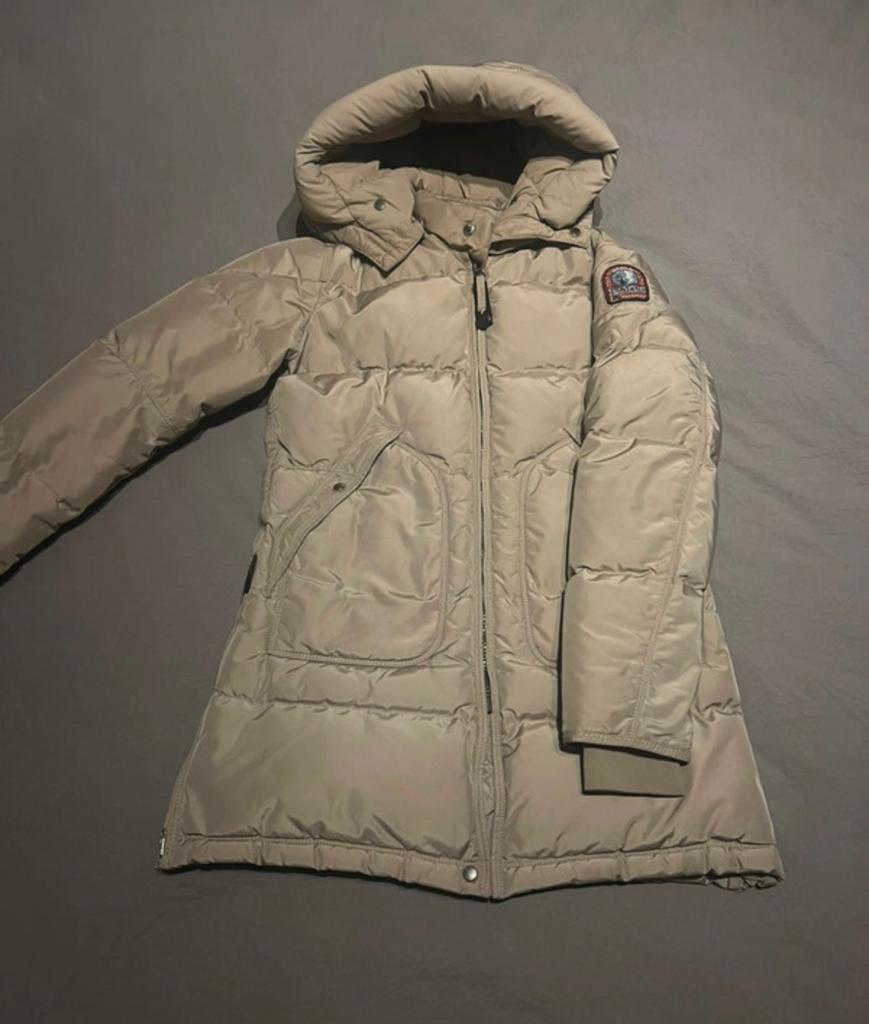 Parajumpers Long Bear Jas - Beige - Zo goed als nieuw, Ophalen of Verzenden, Zo goed als nieuw, Meisje, Jas