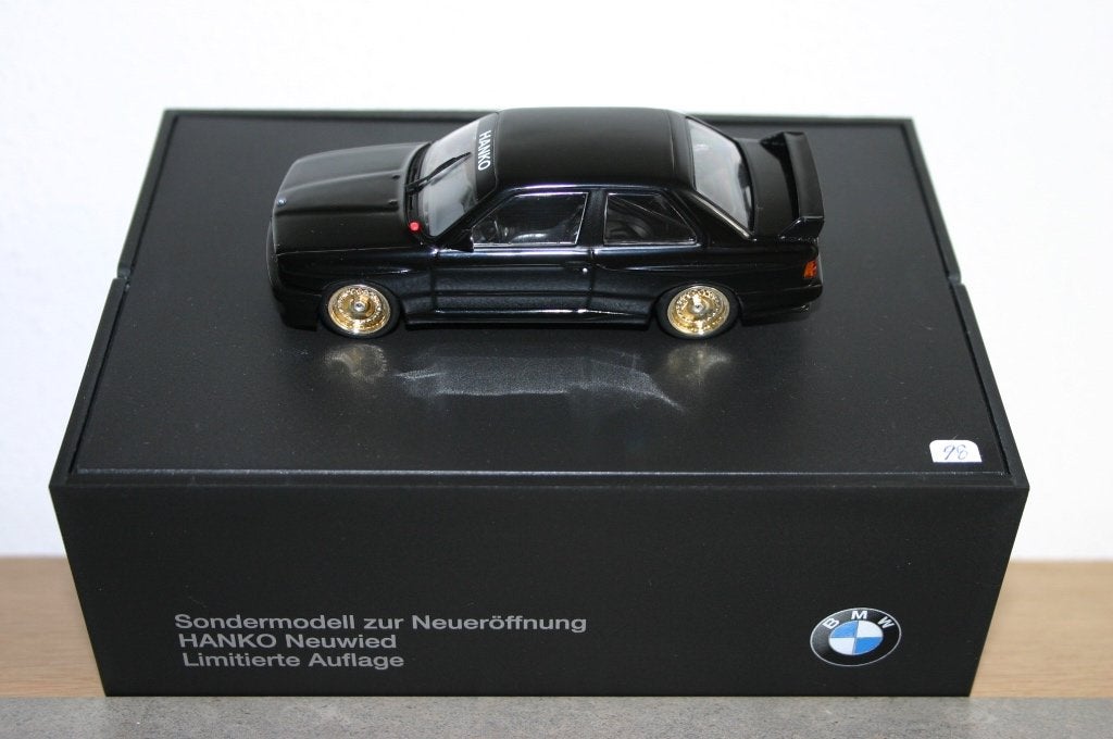Mdl.011 / zeer unieke gelimiteerde "Hanko" BMW E30 M3 [NOS], Ophalen of Verzenden, Nieuw, Auto, MiniChamps
