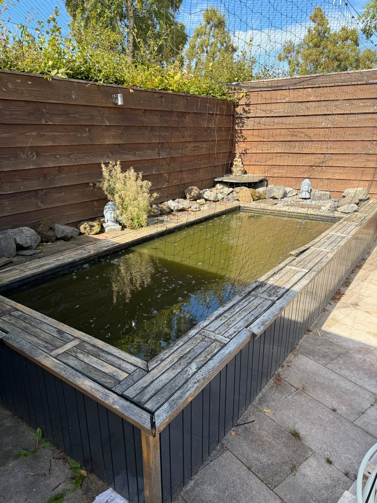 Complete vijver met filterinstallatie en toebehoren, Ophalen, Gebruikt