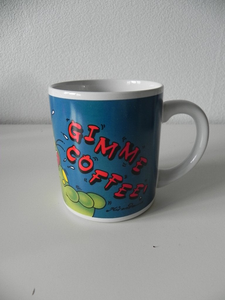 mok Gimme Coffee Carte Blanche Greetings Limited 1997, Ophalen, Zo goed als nieuw, Overige stijlen, Kop(pen) en/of Schotel(s)