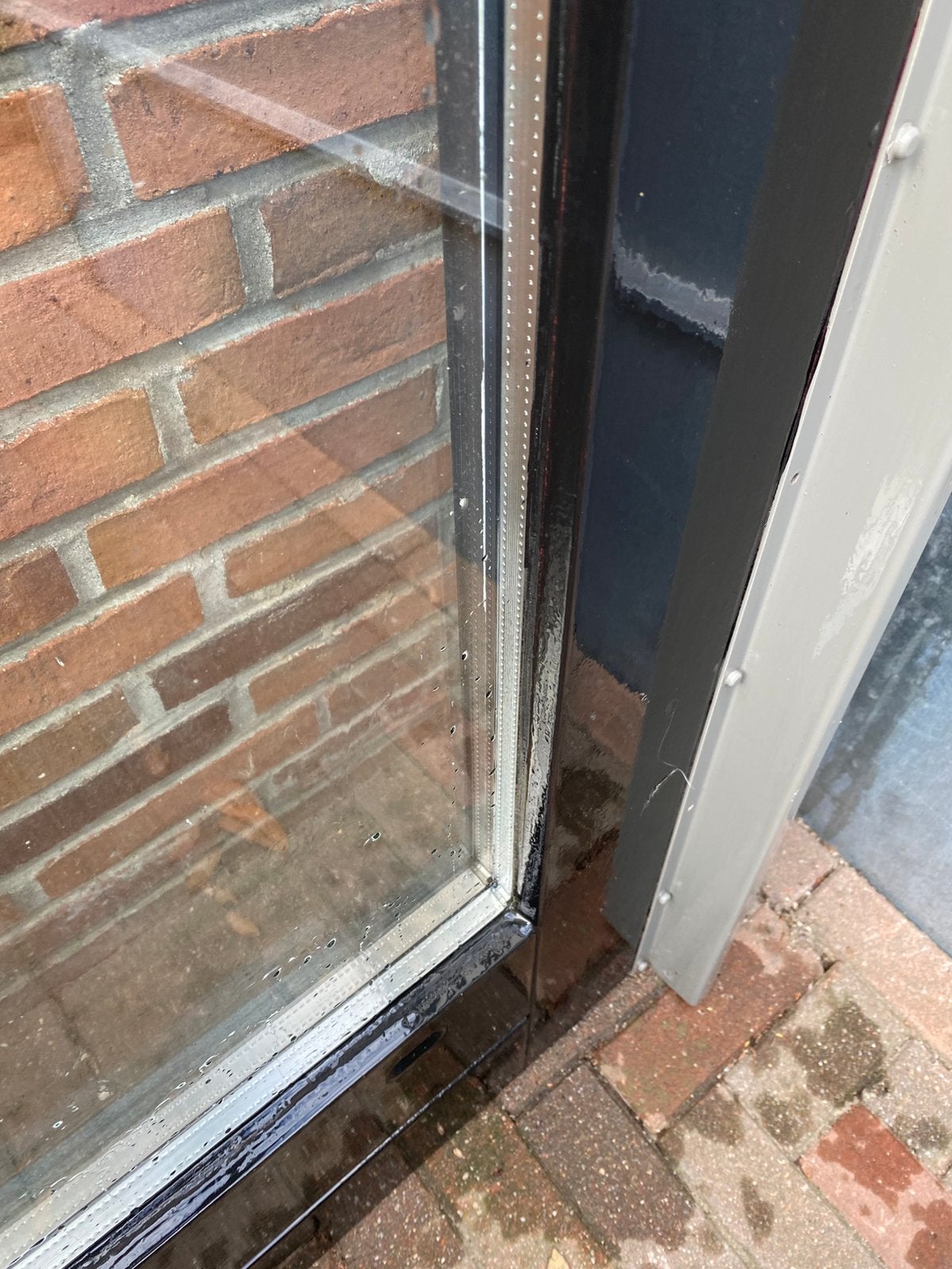 Buitendeur achter hoog 230/ breed 92/, Doe-het-zelf en Verbouw, Ophalen, Glas, Buitendeur, 215 cm of meer