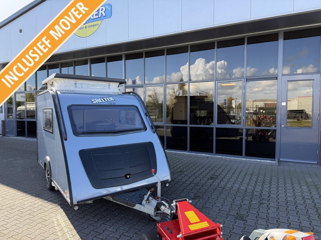 Kip Shelter PLUS Langslaper 750KG + Mover+ Bovag 2026 BJ2017, Caravans en Kamperen, Luifel, Kip, Tot en met 2, Bedrijf