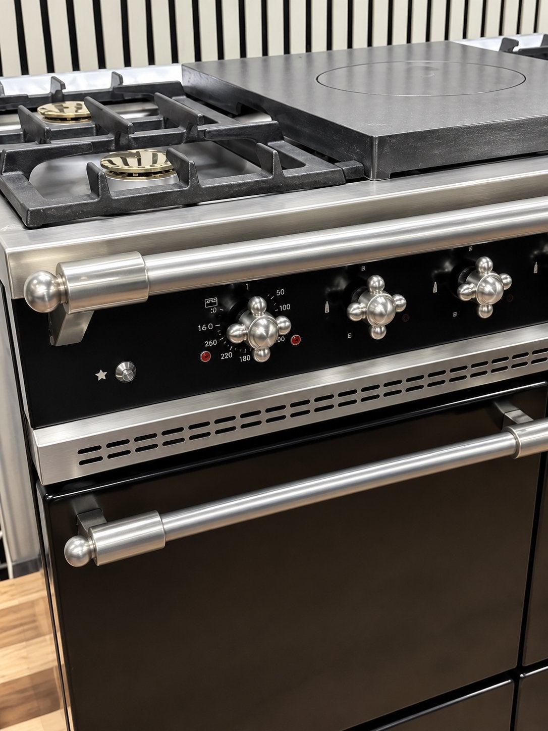 Lacanche 100 cm Zwart Coupe de Feu 2 Ovens RVS/Chroom, Witgoed en Apparatuur, Fornello Esperta, Fornello Esperta, Ophalen of Verzenden