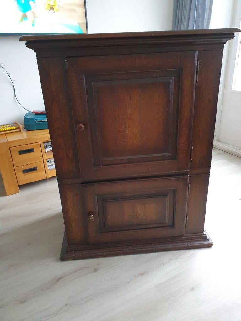 Antiek kast Eikenhout, Ophalen of Verzenden, Gebruikt, Eikenhout, 120 tot 170 cm