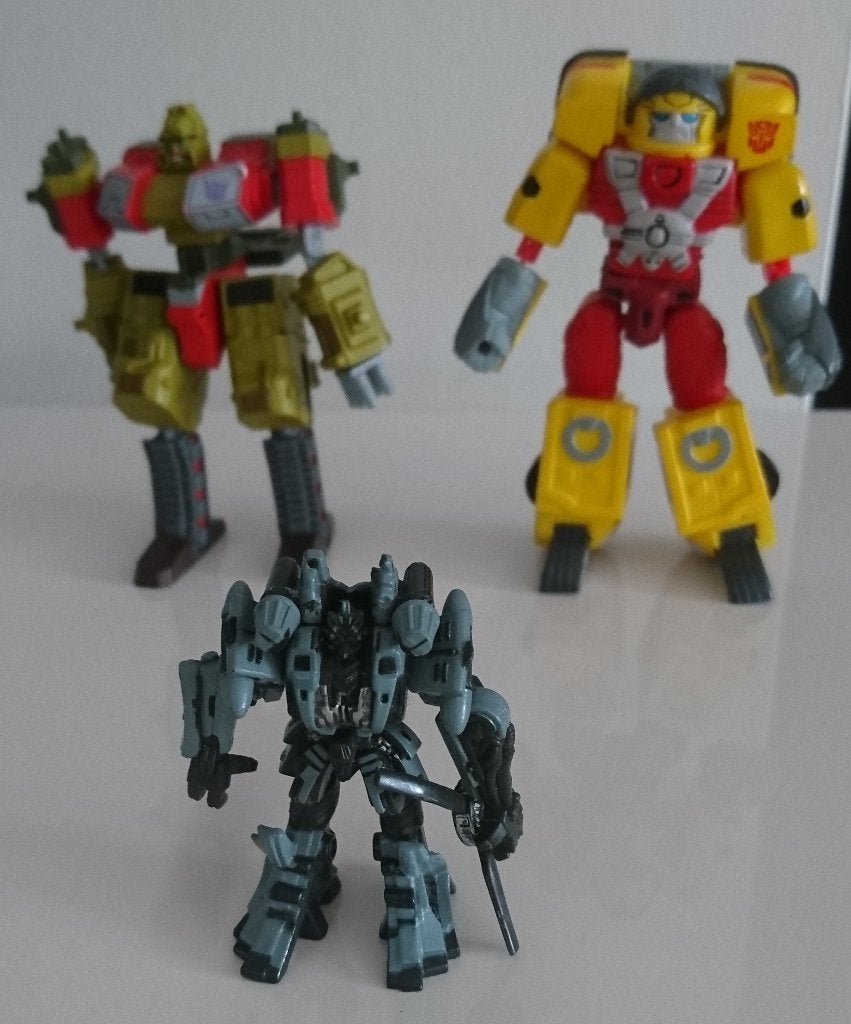 Transformers Super Statues: Ironhide, Hot Shot, Blackout, Verzamelen, Transformers, Zo goed als nieuw, Overige generaties, Ophalen of Verzenden