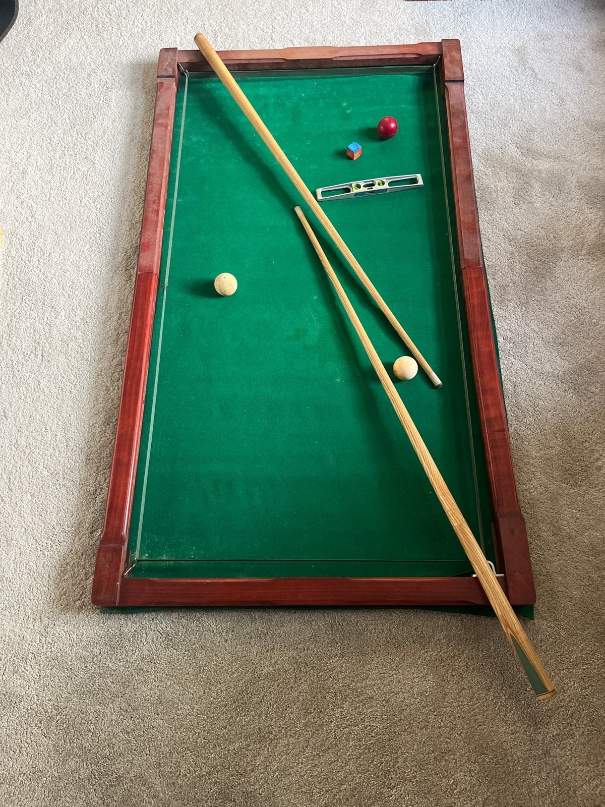 Antiek Frans Tafelbiljart: "Le Billard Chez Soi", Ophalen of Verzenden, Zo goed als nieuw, Biljarttafel