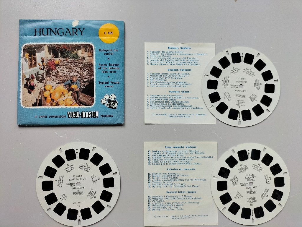 Viewmaster Hungary - C 665 - Hongarije - Budapest, Ophalen of Verzenden, Gebruikt