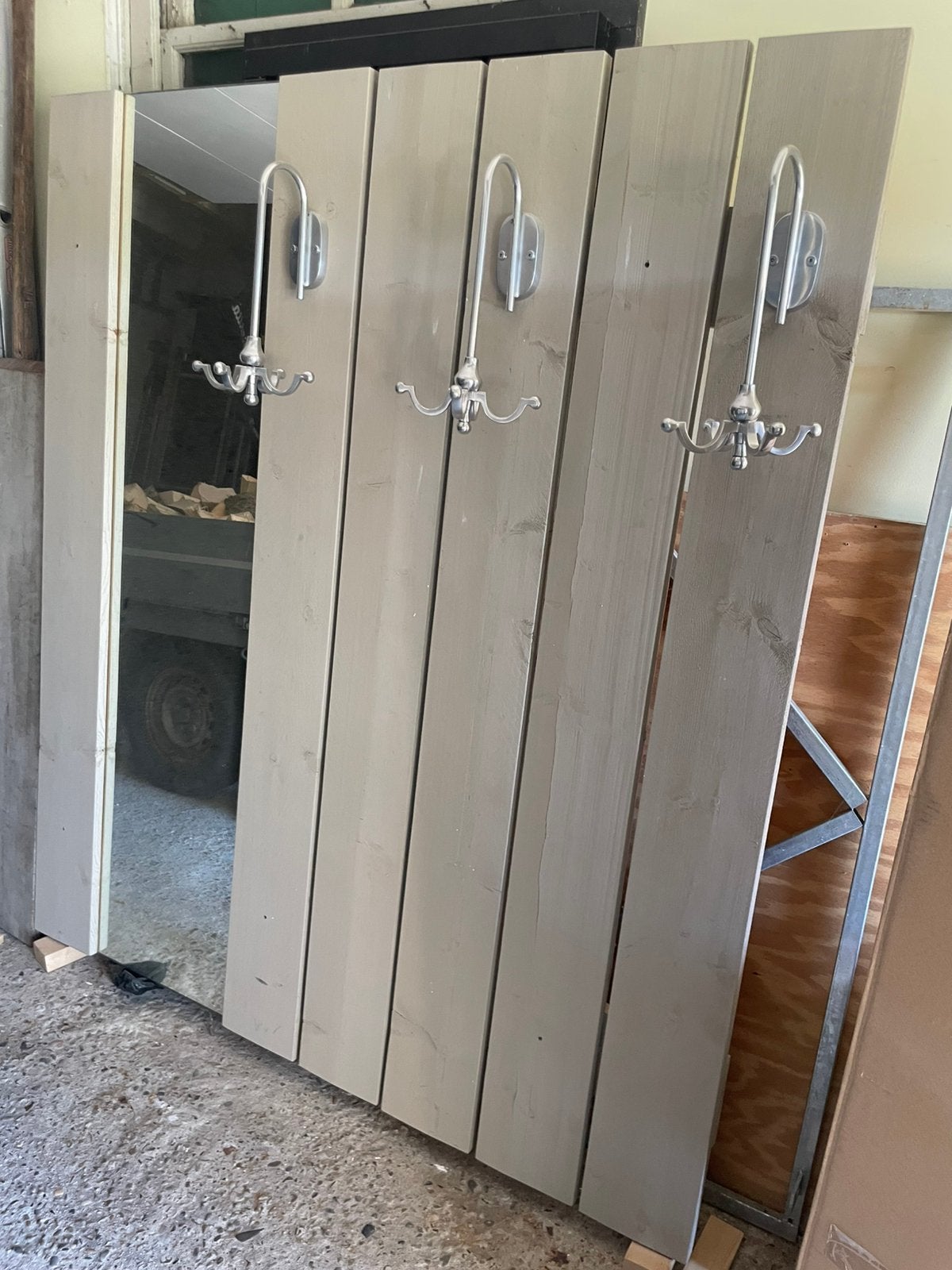 Mooie kapstok met spiegel, Huis en Inrichting, Woonaccessoires | Kapstokken, Zo goed als nieuw, Minder dan 100 cm, Hout, Ophalen