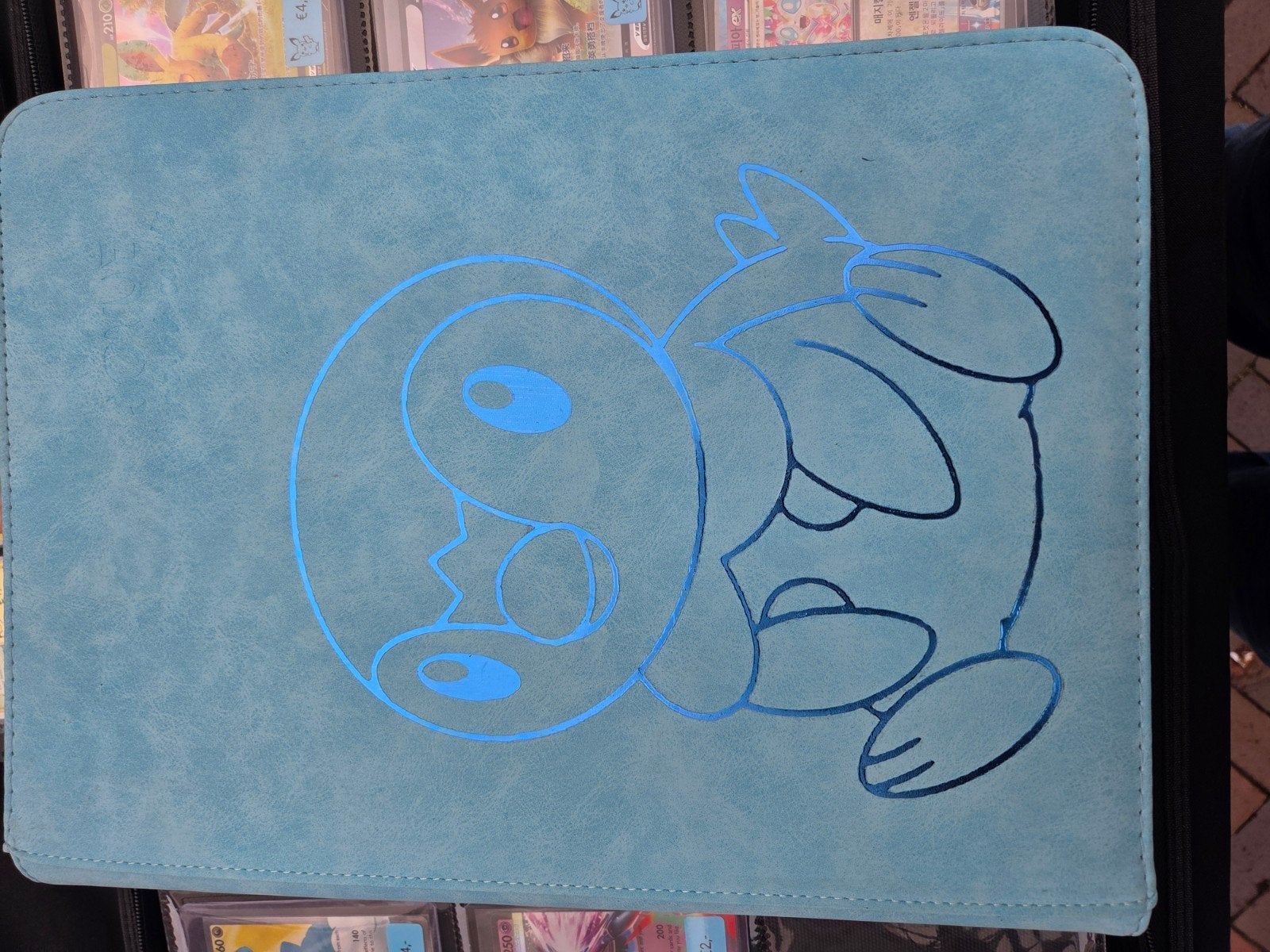 Pokémon Kaarten Binder - Blauw met Snorlax design, Hobby en Vrije tijd, Ophalen of Verzenden, Zo goed als nieuw, Overige typen