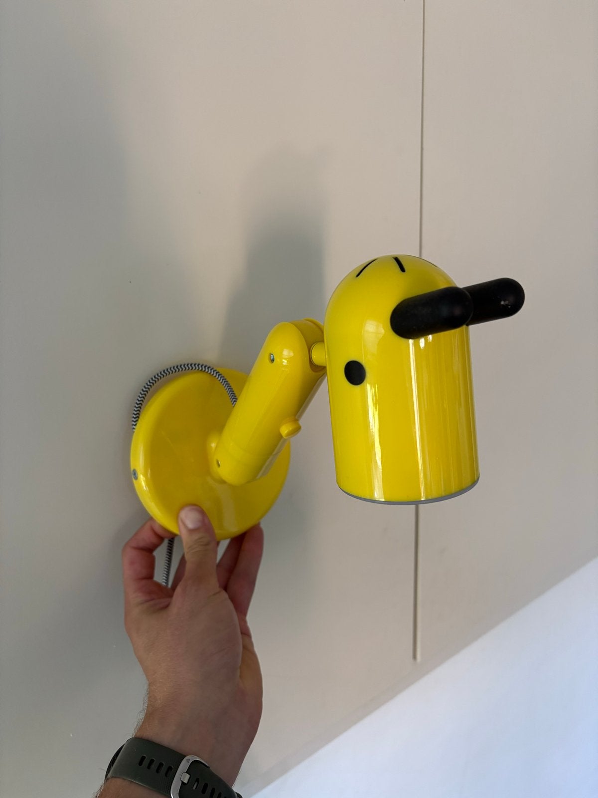 IKEA KRUX wandlamp geel, Ophalen, Gebruikt, IKEA, Overige fittingen