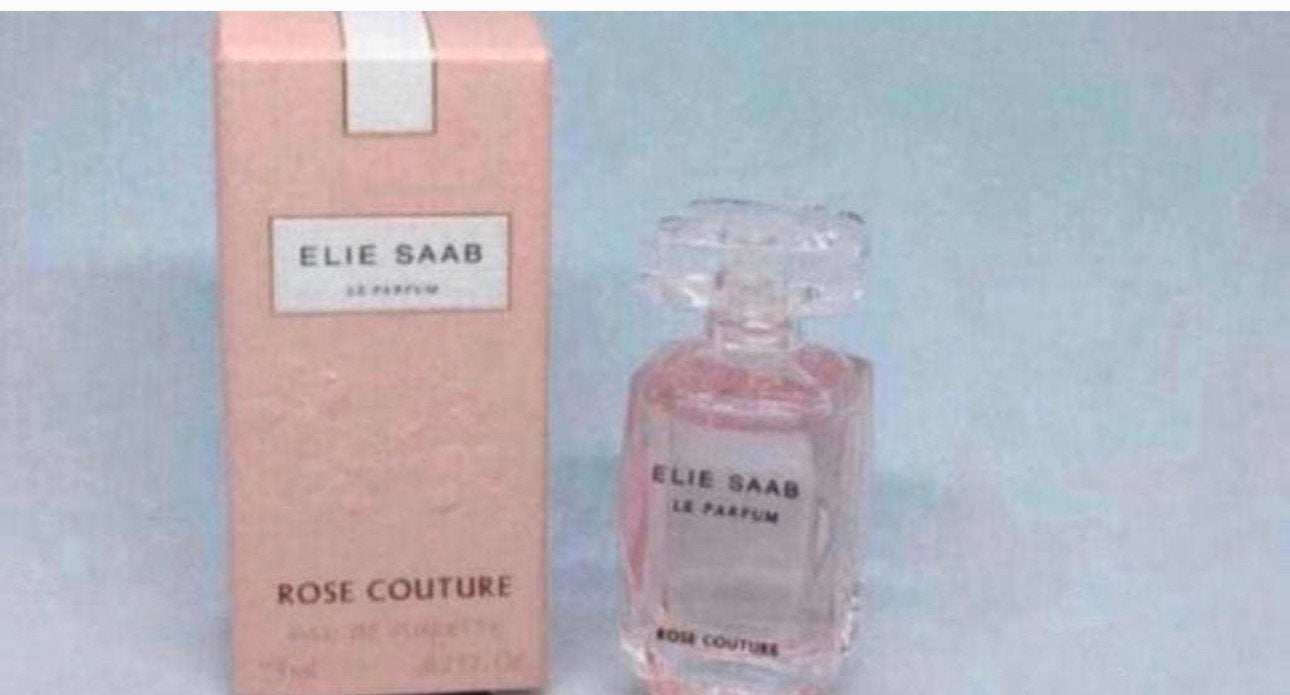 Parfum miniatuur Rose Couture Le parfum Elie Saab 7,5 ml edt, Ophalen of Verzenden, Nieuw, Miniatuur, Gevuld