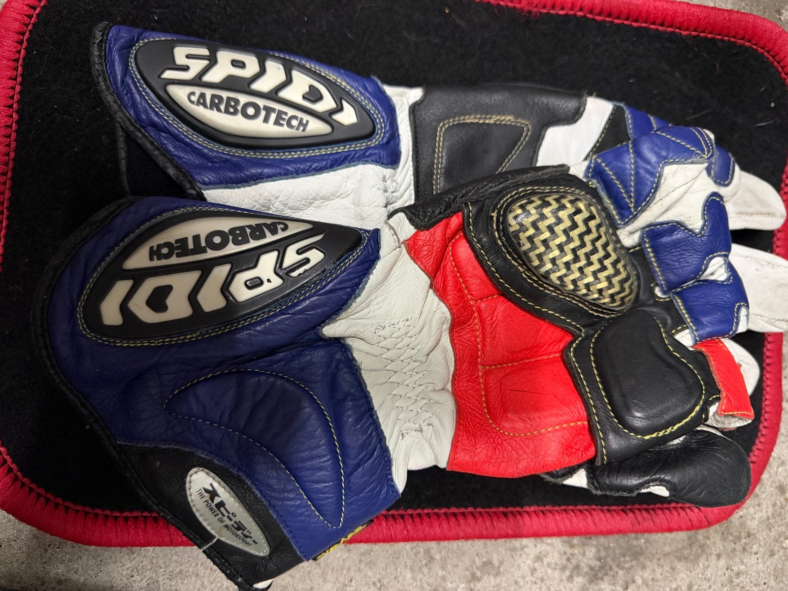 SPIDI Carbotech Motorhandschoenen Maat XL, Motoren, Ophalen of Verzenden, Tweedehands, Heren