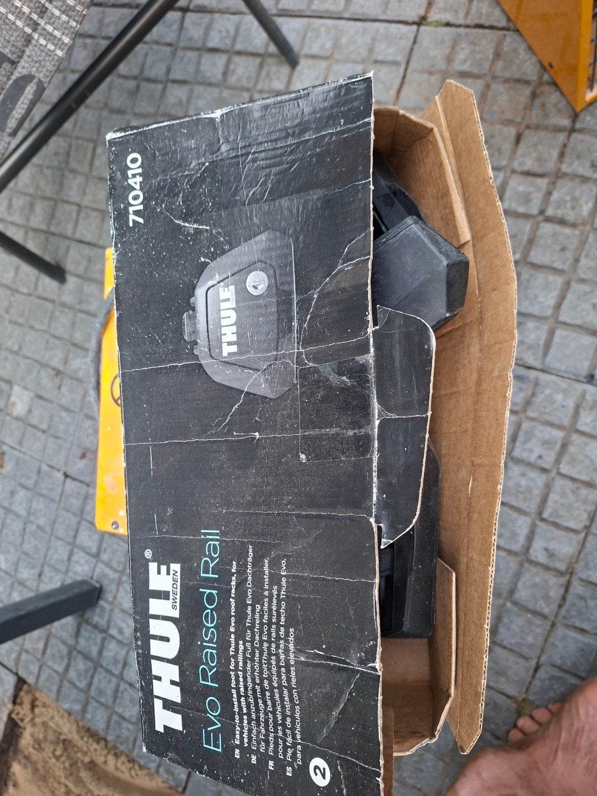 Thule Evo Raised Rail dakdragerset 710410, Auto diversen, Ophalen of Verzenden
