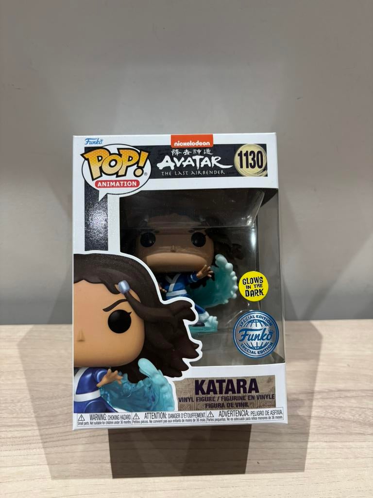 Funko Pop! Katara 1130 Avatar The Last Airbender Glow Dark, Funko Europe, Ophalen of Verzenden, Zo goed als nieuw, 4th floor, 1 Queen Caroline St, London W6 9YN, Verenigd Koninkrijk