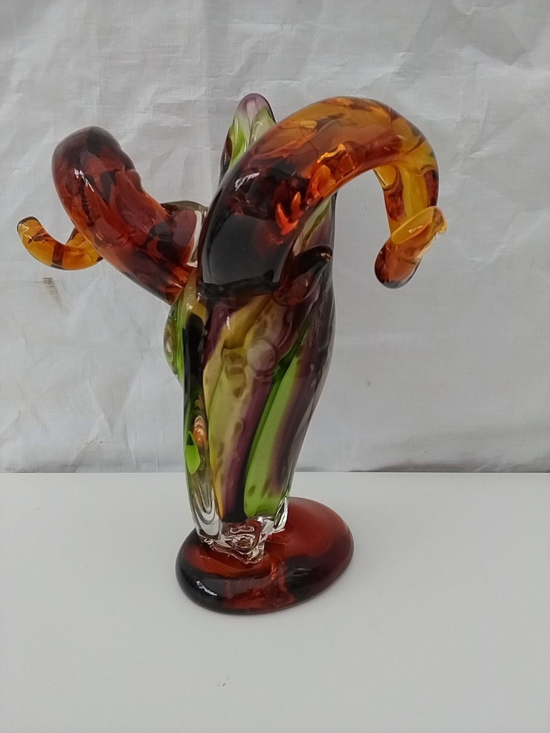 Unieke glazen vaas/sculptuur - Handgeblazen kunst, Antiek en Kunst, Ophalen of Verzenden