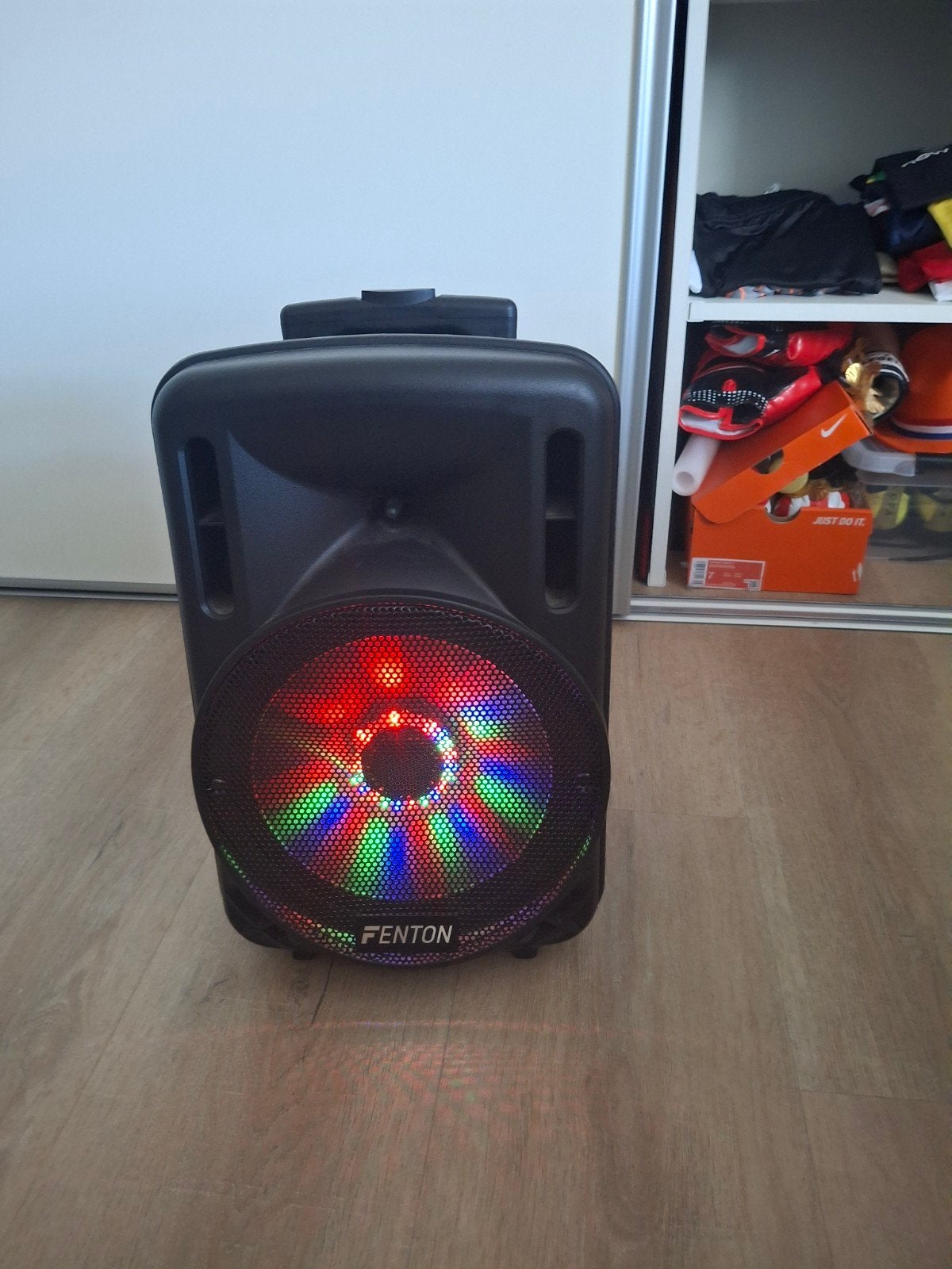 Fenton FT10LED Draagbare Party Speaker met Lichteffecten, Audio, Tv en Foto, Luidsprekers, Overige merken, Inclusief kabels, Party speaker