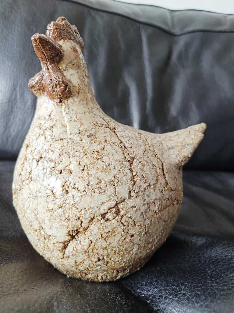 Unieke Athezza kip uit Frankrijk - Keramiek decoratie, Antiek en Kunst, Ophalen of Verzenden