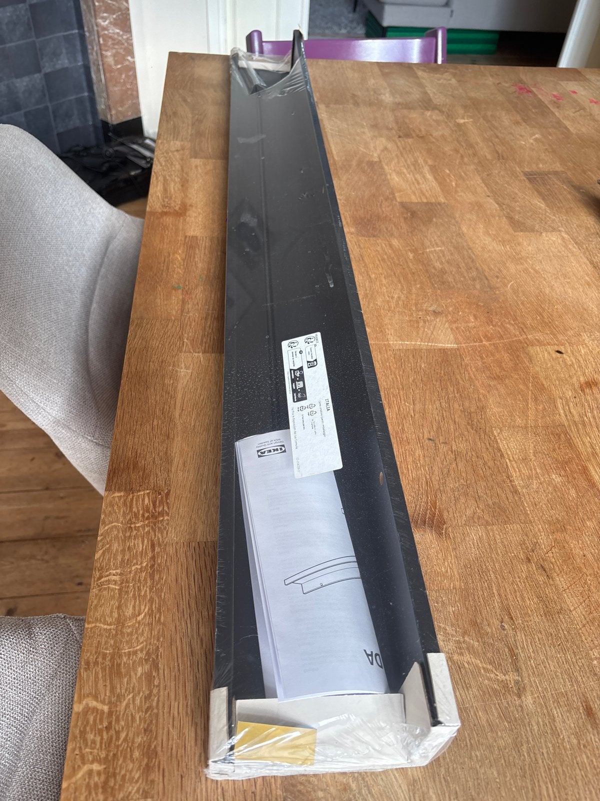 IKEA Mosslanda fotolijst/plank 115cm zwart (nieuw), Ophalen, Nieuw