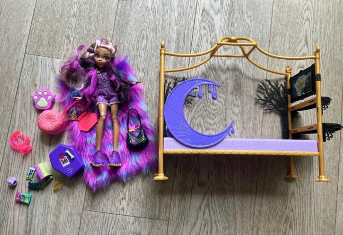 Monster High Clawdeen Wolf Slaapkamer Speelset, Kinderen en Baby's, Ophalen, Gebruikt, Overige typen