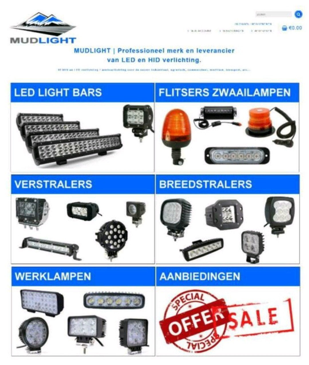 MOBILHOME CAMPER LED verstralers, breedstralers en lightbars, Verzenden, Nieuw