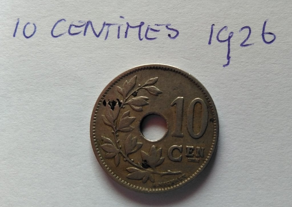 10 Centimes 1926 België, Postzegels en Munten, Ophalen of Verzenden, Overig, Losse munt