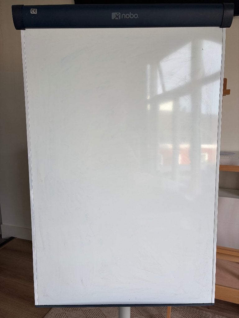 Nobo Mobile Magnetic White Board, Ophalen, Gebruikt, Whiteboard