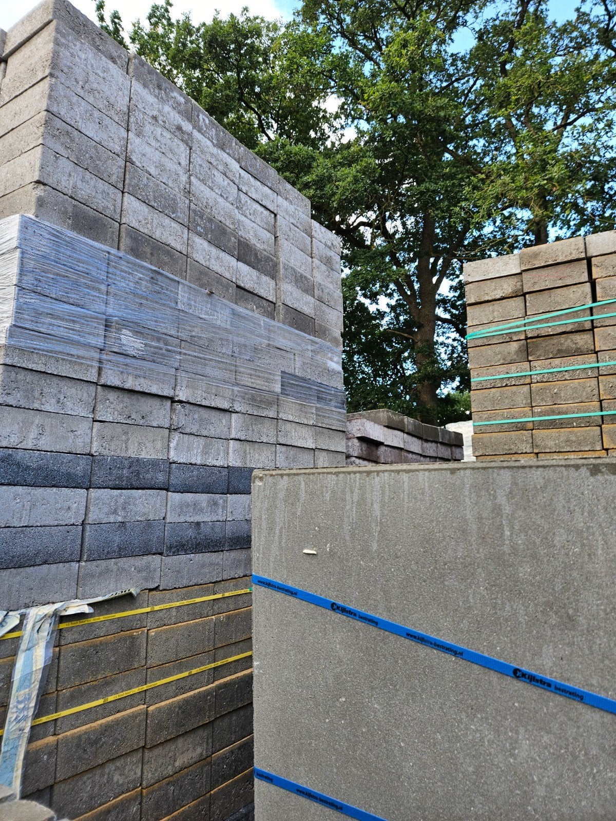 dubbelklinker 21x21x8 brons, Tuin en Terras, Tegels en Klinkers, Ophalen of Verzenden, Nieuw, Beton, Terrastegels