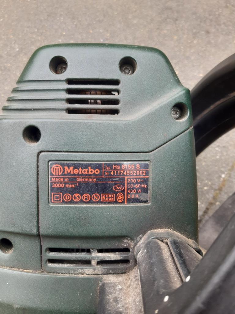 Heggeschaar metabo, Ophalen of Verzenden, Gebruikt, Elektrisch