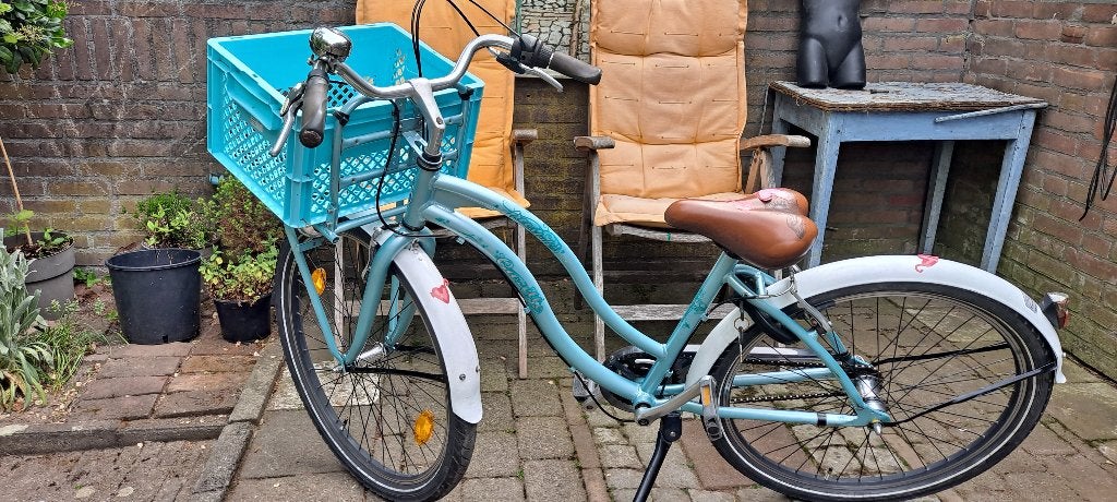 Te koop Meisjesfiets Gazelle FreeStyle 24 inch., Terugtraprem, Gebruikt, Ophalen, 26 inch of meer