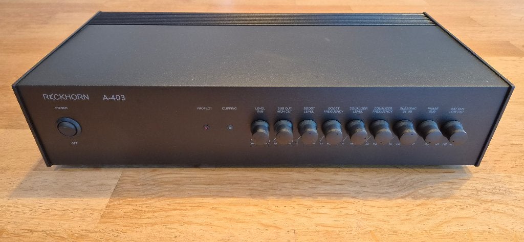 Reckhorn A-403 Passieve mono Sub Amp, Overige merken, Overige systemen, Ophalen of Verzenden, Zo goed als nieuw
