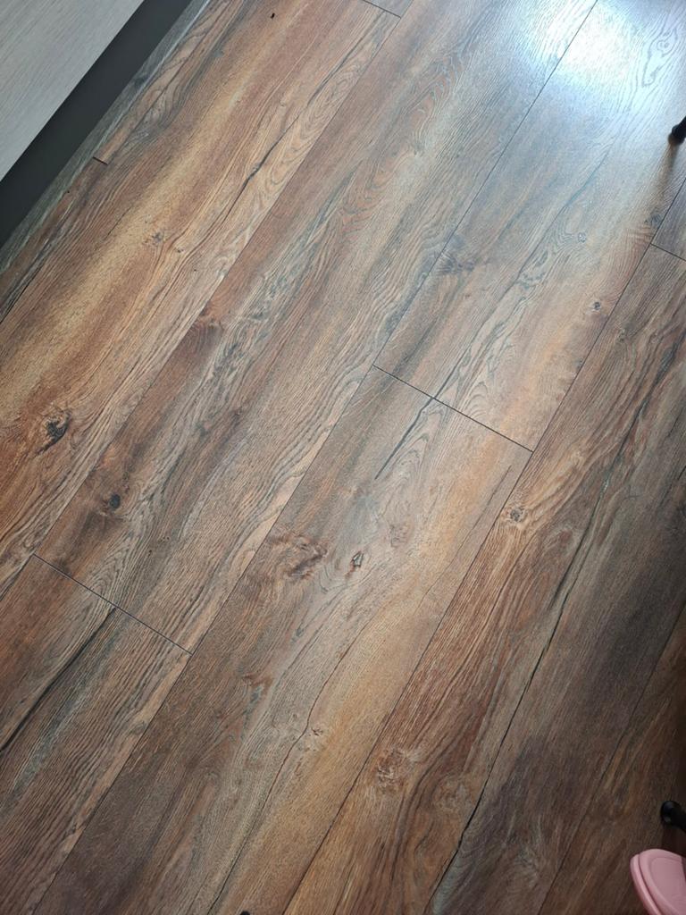 Laminaatvloer harbour eik bruin, Ophalen, Gebruikt, Bruin, 25 tot 50 m²