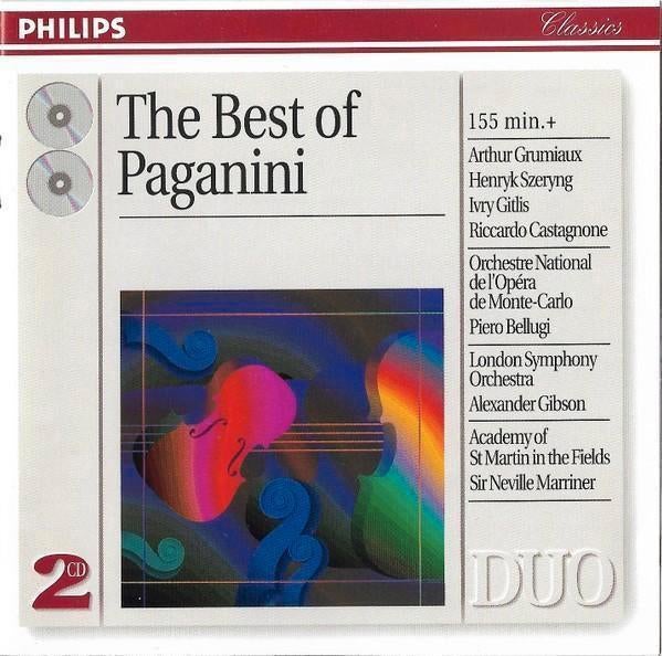 The best of Paganini (2cd) Philips Grumiaux Marriner, Ophalen of Verzenden, Classicisme, Zo goed als nieuw, Overige typen