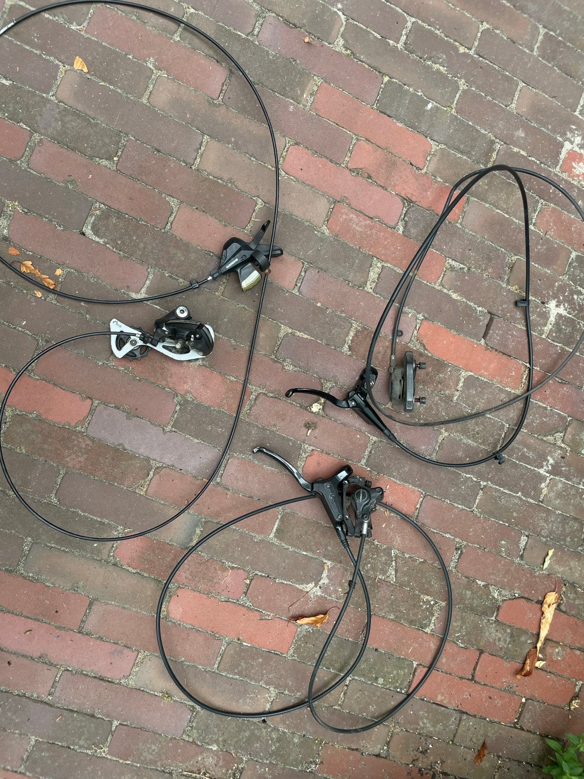 Shimano Acera 7 speed derailleur & Tektro HD T520n remmen, Ophalen of Verzenden, Gebruikt, Elektrische fiets, Derailleur of Ketting