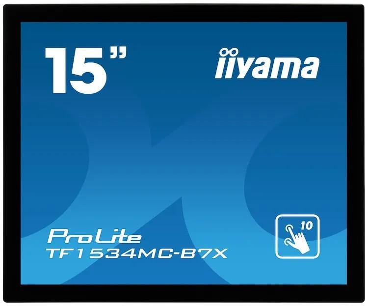 iiyama PROLITE TF1534MC-B7X 15" Touch Display, Computers en Software, Monitoren, Nieuw, 60 Hz of minder, DisplayPort, HDMI, Touchscreen