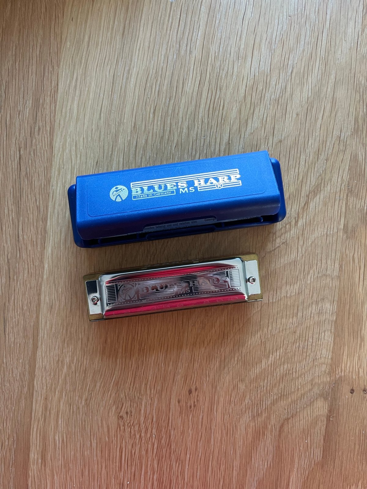 Hohner Blues Harp mondharmonica (C-mondharmonica), Muziek en Instrumenten, Ophalen, Gebruikt, C-mondharmonica, Met koffer of doosje