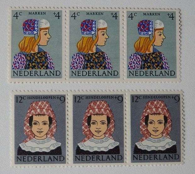 6 Kinderpostzegels klederdrachten 1960, Verzenden, Na 1940, Postfris