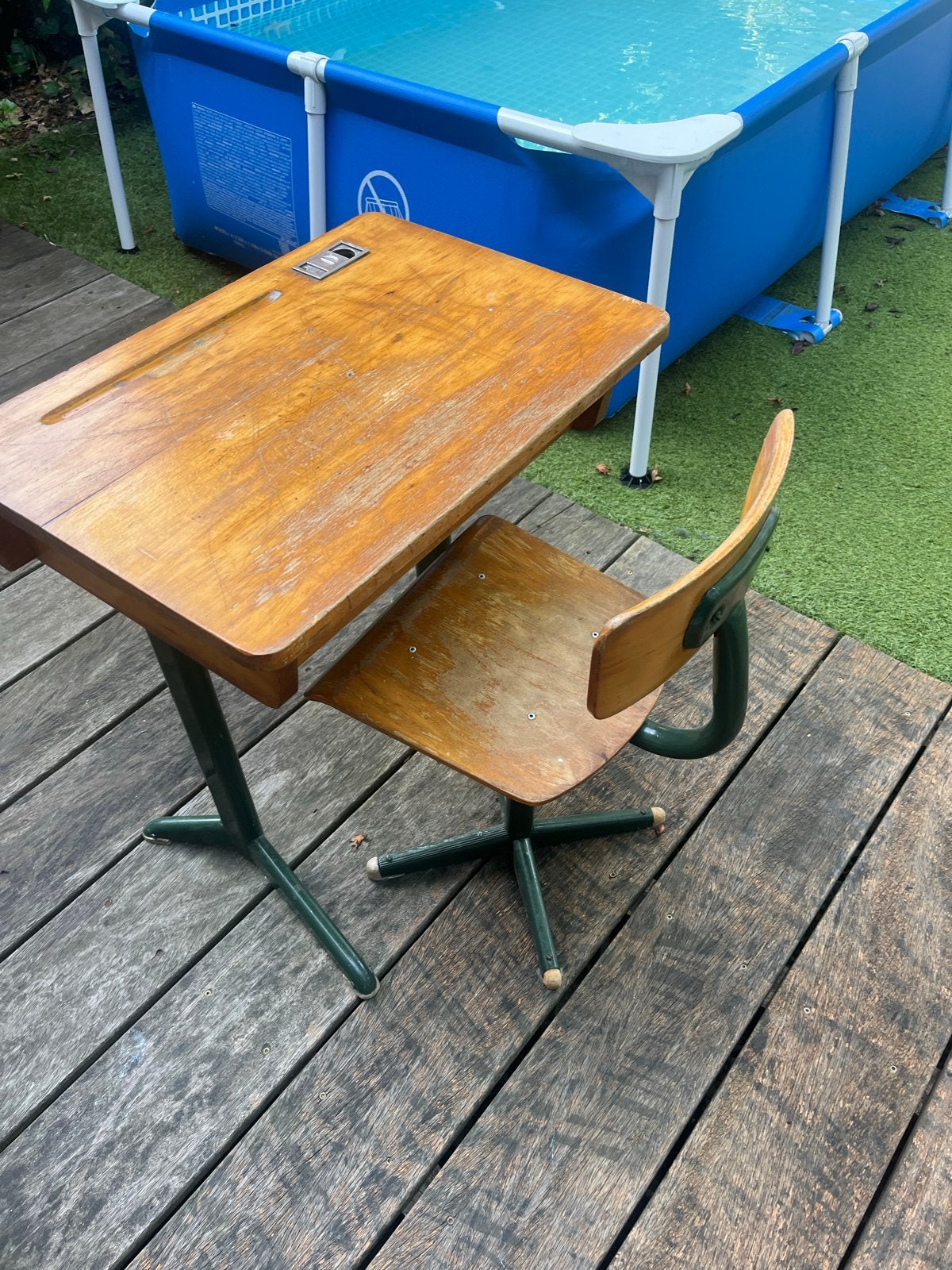 Vintage Jaren '60 Lessenaar, Antiek en Kunst, Ophalen