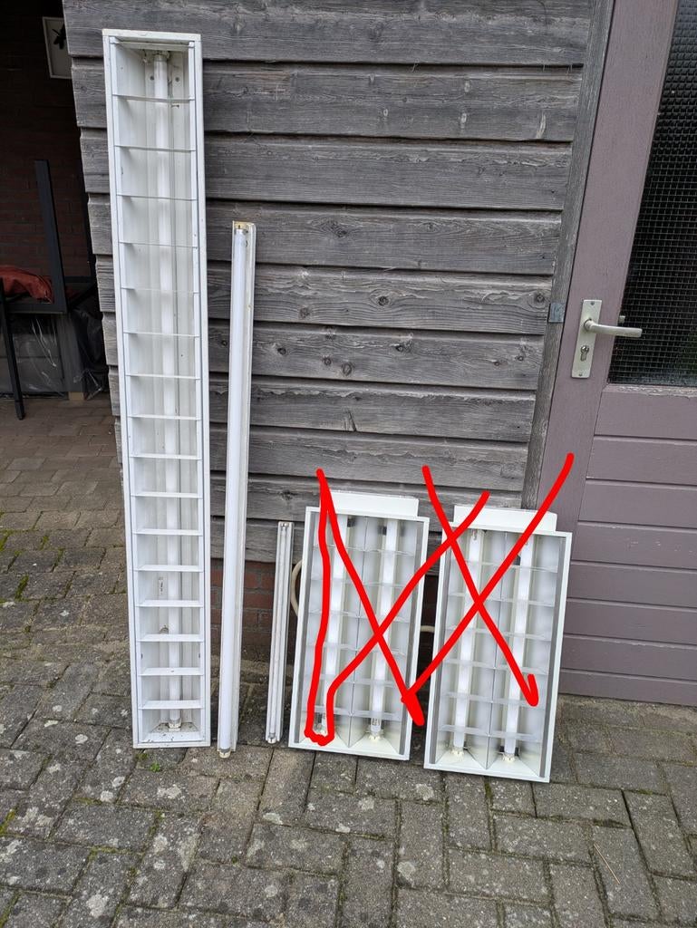 TL armaturen, diverse formaten, Huis en Inrichting, Lampen | Plafondlampen, Ophalen