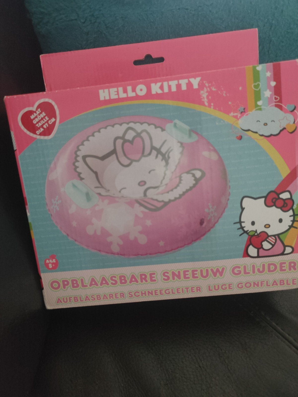 Hello Kitty opblaasbare sneeuw glijder, Kinderen en Baby's, Speelgoed | Buiten | Opblaasfiguren, Ophalen, Nieuw
