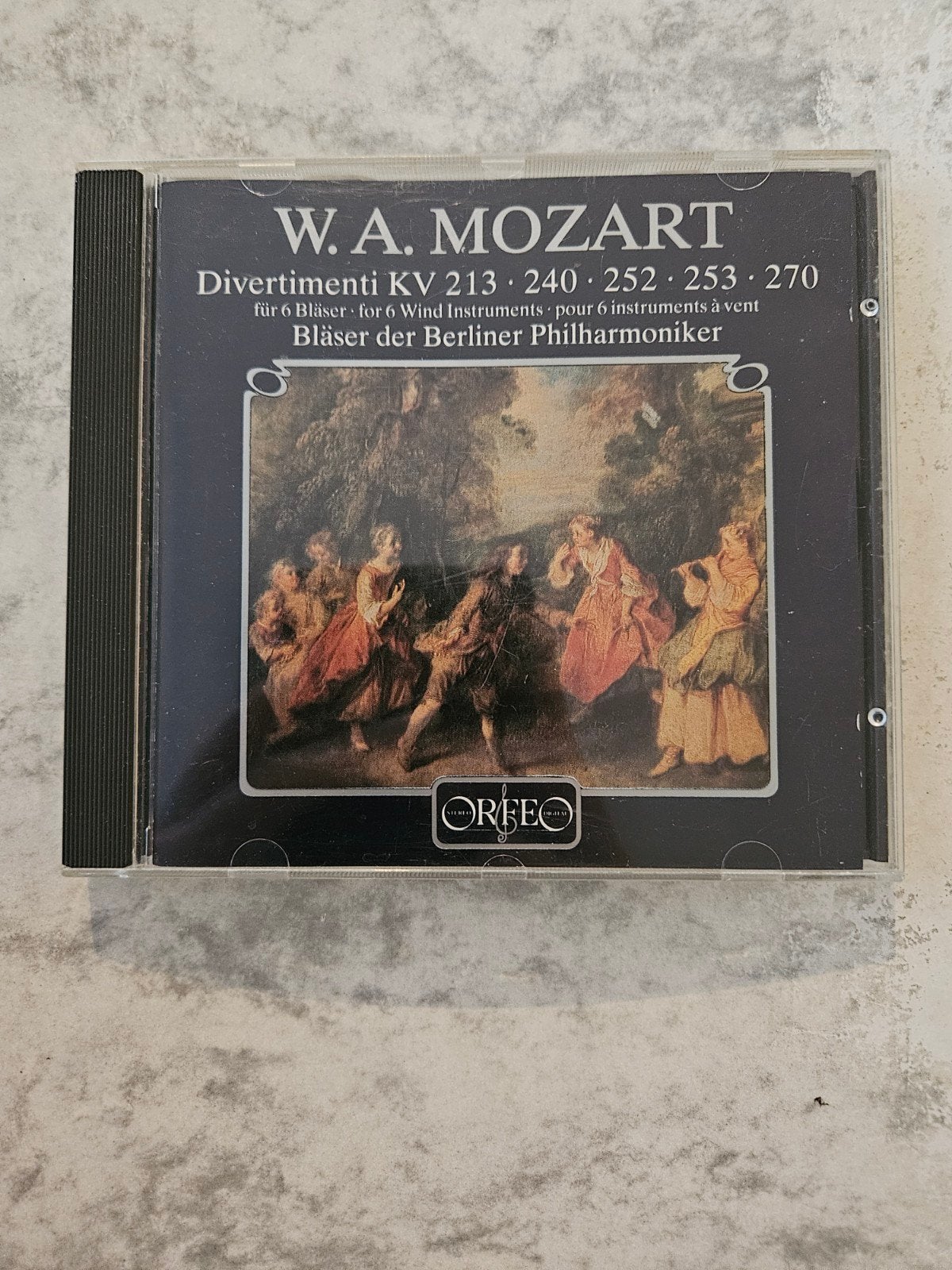W.A. Mozart - Divertimenti für 6 Bläser (Berliner Philharmon, Ophalen of Verzenden, Classicisme, Gebruikt