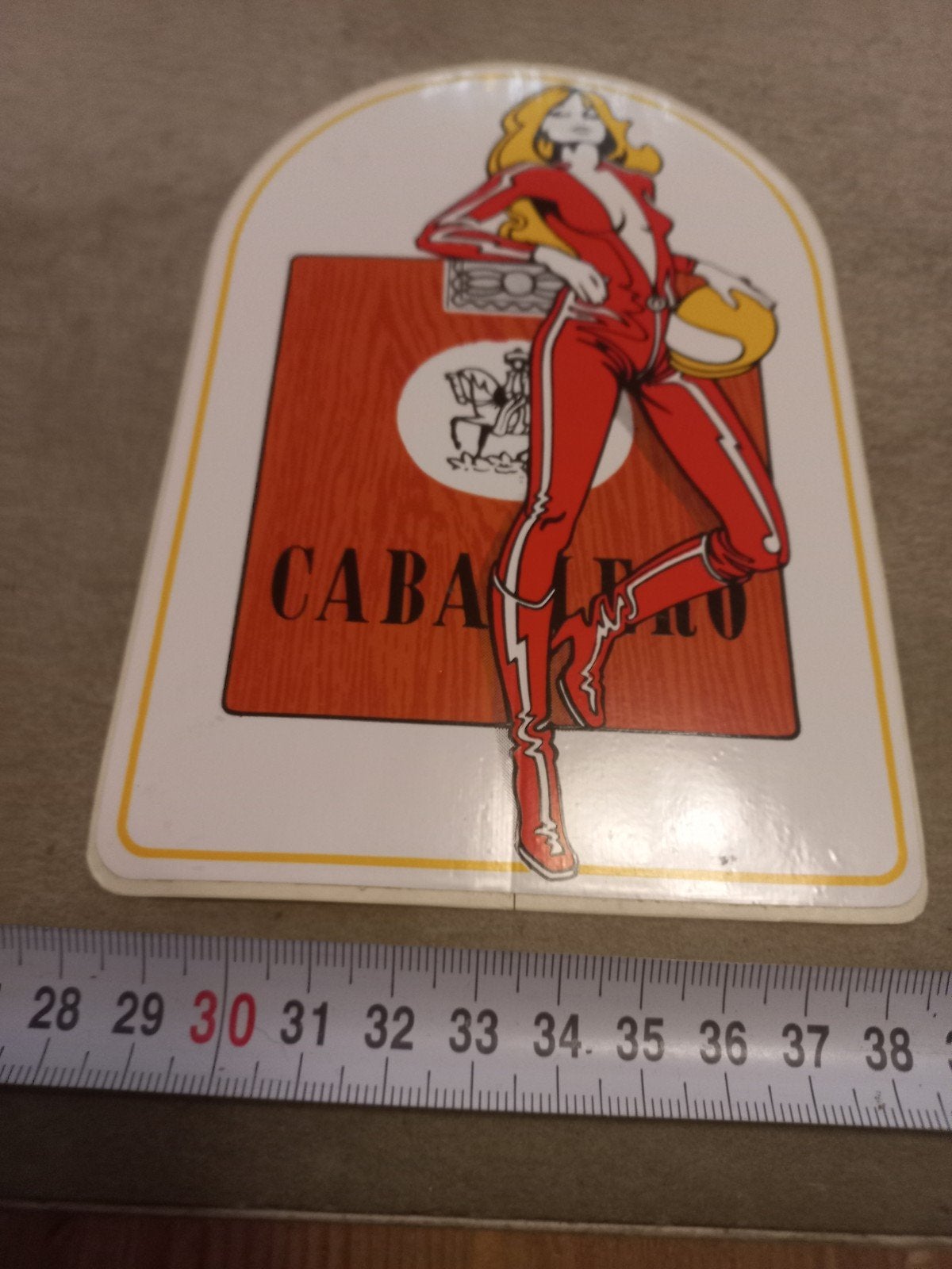 Vintage Caballero sigaretten, Ophalen of Verzenden, Gebruikt, Reclamebord
