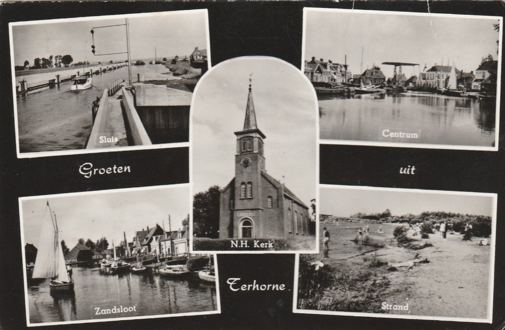 Terhorne, Verzamelen, Ophalen of Verzenden, 1940 tot 1960, Gelopen, Friesland