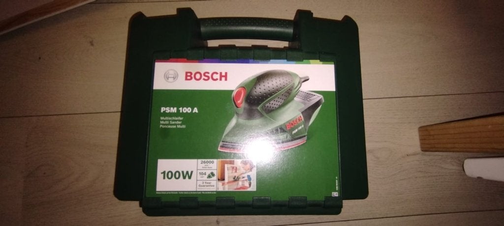Bosch PSM 100 A Multischuurmachine - 100W, Ophalen of Verzenden, Zo goed als nieuw, Minder dan 600 watt, Overige typen