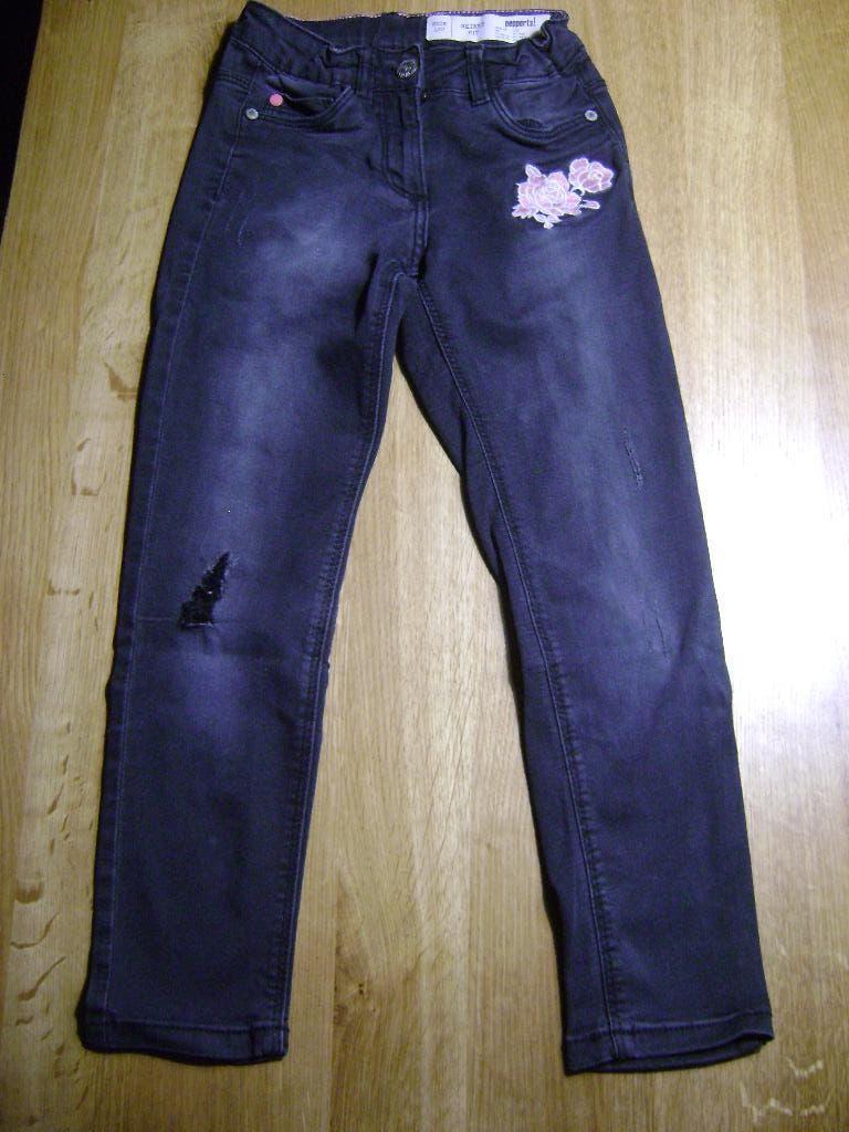 Zwarte skinny jeans maat 122, Ophalen of Verzenden, Gebruikt, Meisje, Broek
