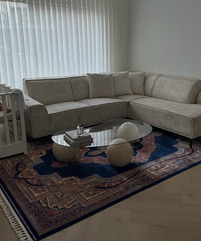 Salontafel Glas met 3 balvormige poten., Ophalen, 100 tot 150 cm, 50 tot 100 cm, Overige vormen