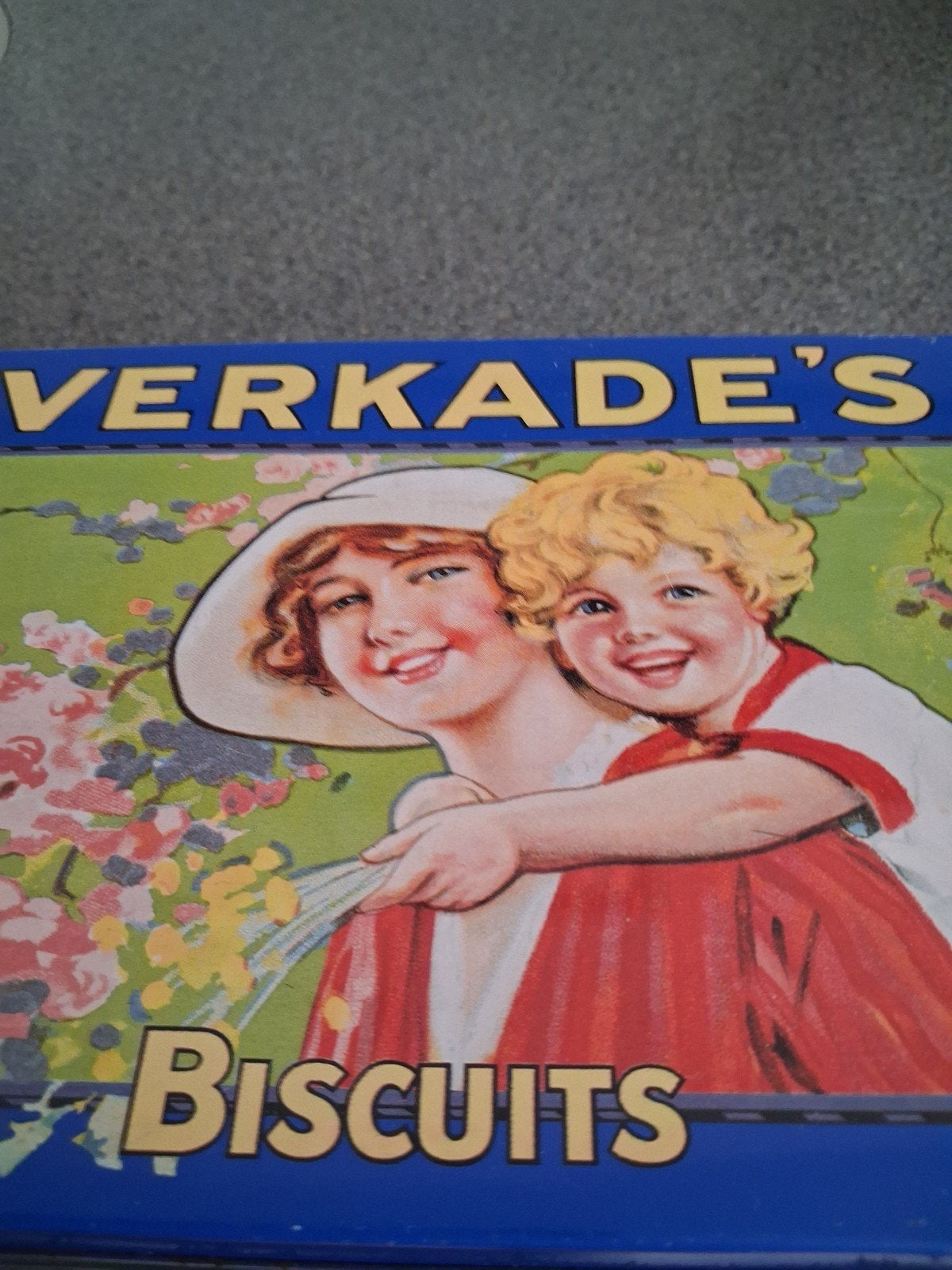 VERKADE 'S BISCUITS BLIK ZAANDAM HOLLAND, Verzamelen, Ophalen of Verzenden, Gebruikt, Overige, Verkade