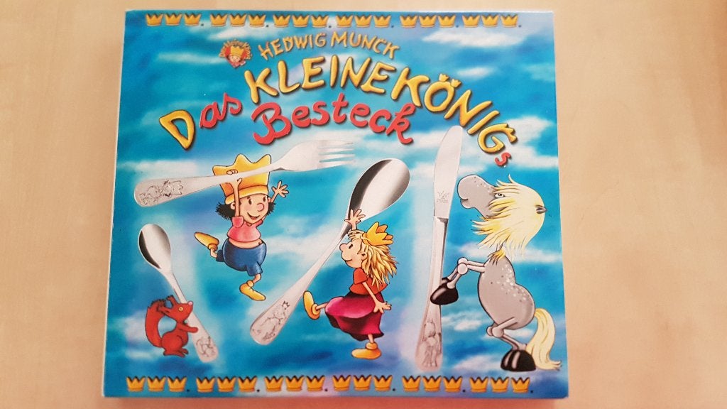 Kinderbestek Das Kleinekonig, Ophalen, Nieuw, Rvs of Chroom, Bestekset